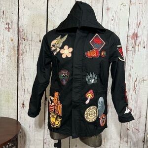 REASON BRAND Affiliated Fishtail Parka Men’s Jacket in Black size Medium NWT